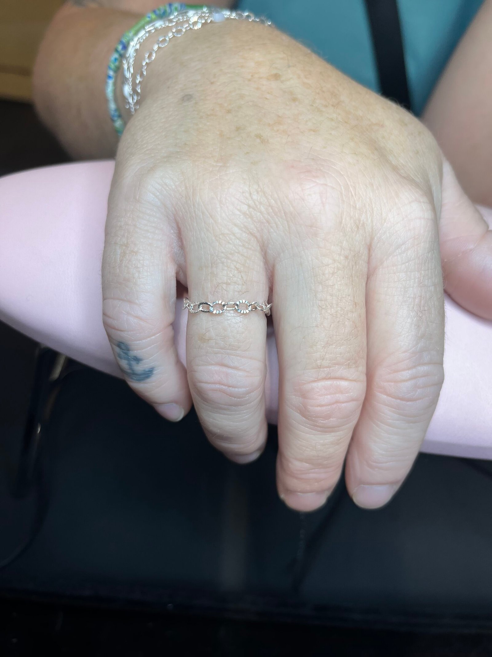 A fine silver permanent ring